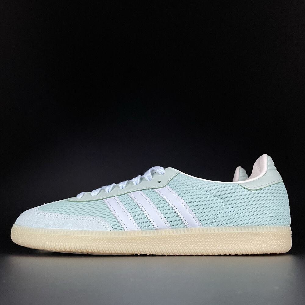 Adidas Originals Samba OG Men’s 11 Hazy Green Sky Tint Off White Sneakers JI3179